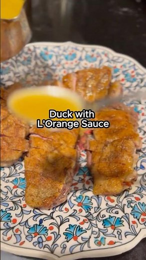 Slow-Cooked Spiced Duck Breast with L’Orange Sauce #recipe #cooking #duck