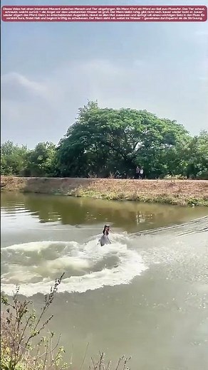 Seil, Wasser, Sprung: Wenn das Pferd den Fluss überwindet