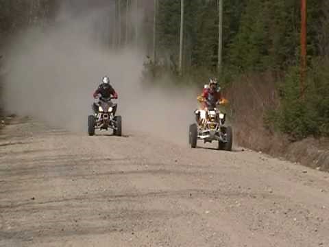 YFZ 450 vs DS 450 drag race