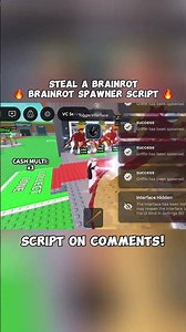 OP STEAL A BRAINROT SPAWNER SCRIPT 2026 🔥 INFINITE 😈 #stealabrainrot #roblox #youtubeshorts