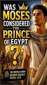 Was Moses Really the Prince of Egypt? | The Story of Moses #faith #bible