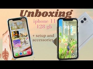 Unboxing iphone 11 in 2023 +setup and accessories