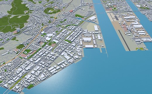 城市矢量数据获取方式（道路、建筑轮廓基底、水系、绿地等要素直接获取）