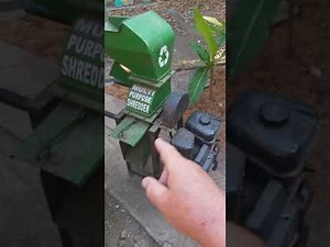 Grinding of coconut husks to use as a mulch