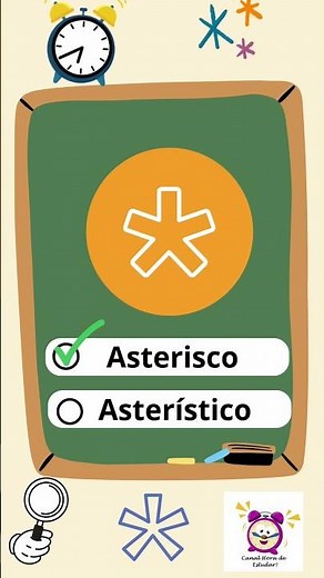 Asterisk or Asterístico | Portuguese tips #literacy #studytime #pedagogy #literacy