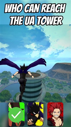 CAN MR COMPRESS, TOKOYAMI OR RED KIRISHIMA REACH UA TOWER #mhur #ultrarumble #myheroultrarumble