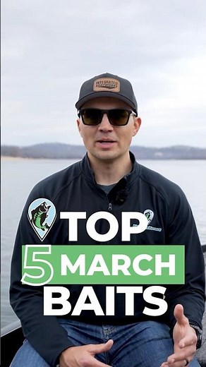 Here are my top 5 baits for bass fishing in March #bassfishingtips