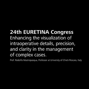 Rodolfo Mastropasqua explores advancements in 3D digital visualization and intraoperative OCT. Recorded from the 24th EURETINA Congress, gain insights into how enhanced visualization, precision, and clarity can contribute to improving the management of complex vitreoretinal cases. *Not all products/services are available in all countries. | ZEISS Medical Technology