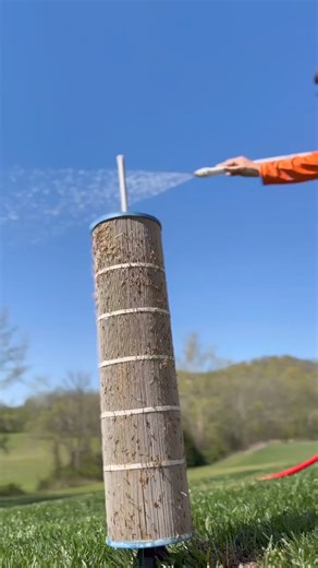 This pool filter cleaned up fast! This video was not sped up, the filter was not artificially muddied and yes, the pleats were thoroughly cleaned out 😂 . | The Cyclone Filter Cleaner
