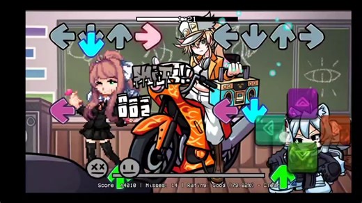 (FNF) Monika VS Botan (UTAU+UST)