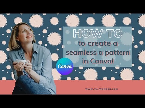 How to create a seamless pattern in Canva #duplicate| Easy Canva Tutorial #canvatips