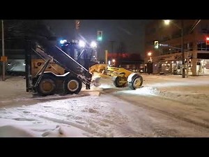 Snow Removal Operation in Westboro in OTTAWA Ontario Canada #heavyequipment