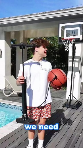 Exploding basketball prank on my friend🏀🤯😂 #fyp