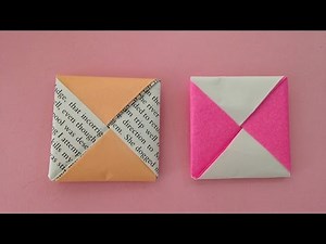 Origami coaster sonobe 2units instructions折り紙 コースター　2ユニット 折り方