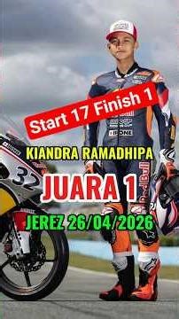 CRAZY! Starting 17th, Kiandra Ramadhipa Wins at the Final Corner of Jerez! 🇮🇩 #kiandraramadhipa