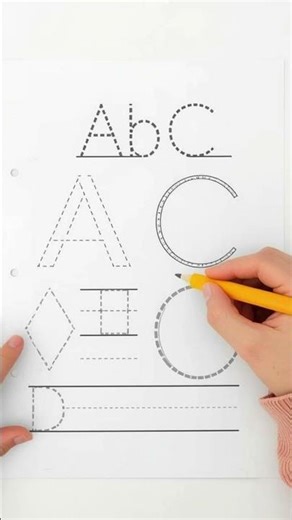 Tracing Worksheet for Kids (Ages 3–6)