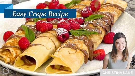 The recipe makes just 3 large crepes for two. Perfect for a romantic breakfast in bed. Full Recipe Details are on my site https://www.dessertfortwo.com/crepes-for-two/ And while the old adage goes that the first crêpe is for the bin, you obviously don’t want to do that because then you would only have 2 crêpes left. (Woe, the small batch lifestyle). | Dessert For Two