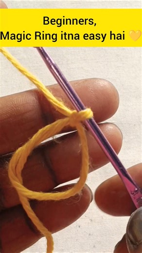 🌼 Magic Ring in 10 Sec | Easy Crochet for Beginners