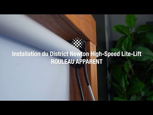 Altex - Installation d'une toile District avec rouleau apparent