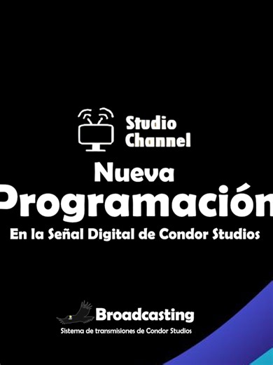🎬 Nueva Parrilla de Programación en Studio Channel, en el canal de Condor Studios
