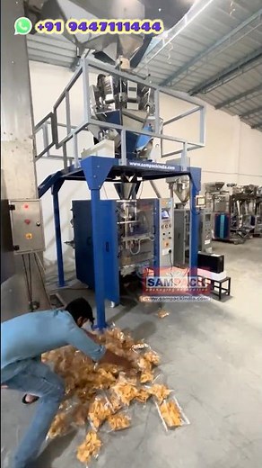 High-Speed Snacks Packing Machine|Pouch Packing for Chips, Kurkure & Namkeen Snacks Packaging Demo