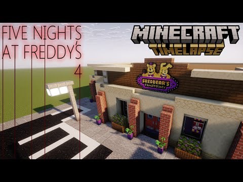 FNAF 4 Location Rebuild & Fredbear's Family Diner| Minecraft Timelapse and Tour |