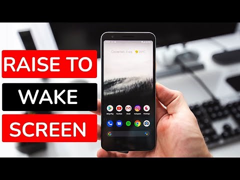 How to enable raise to wake up screen of Android Phone?