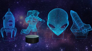 Watch 3D Spaceman Astronaut Rocket Alien Night Light ﹙4 Patterns﹚ on Amazon Live