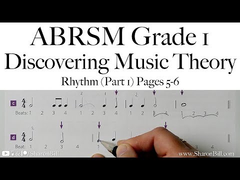 ABRSM Discovering Music Theory Grade 1 Rhythm (Part 1) Pages 5 - 6 with Sharon Bill