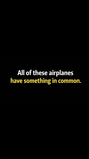 All of These Airplanes Have Something in Common… 👀✈️