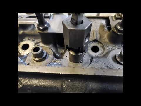 Valve Guide Cutting Tool from Comp Cams, Pontiac 301 Guides cut to .530" for Viton Seals