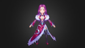 Zi 206-lowpoly handpainted scifi chibi character - 3D model by lydiaqx