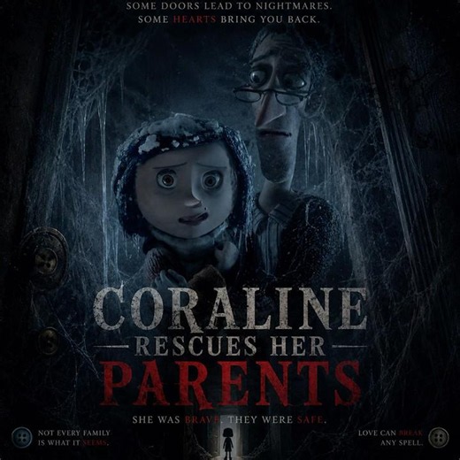 Coraline rescues her parents. #movie #animation
