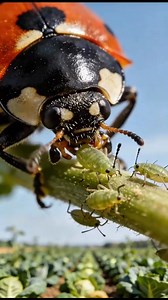 Ladybugs are powerful allies in agriculture. They feed on aphids and other pests, helping reduce chemical use and improving crop health naturally. #BiologicalControl #SustainableAgriculture #PestControl #OrganicFarming #AgroTech | MY OWN Garden