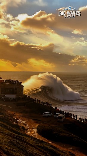77K views · 1.9K reactions | ⚠️The giant waves of Nazaré remind the world of nature’s unstoppable power, a spectacle where beauty and danger collide at every moment...  . #bigwaves #nazareportugal #powerofnature #bigwavesnazaré #waves #airtravel #TravelDeal | Big Waves Nazaré | Facebook