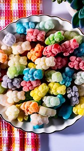 Gusher Gummy Bears! This 2 ingredient recipe is one of my favorite easy to make snacks. Combining the flavor of sprite with the deliciousness of gummy bears is something you got to try. #Gummybears #snacks | Dowell Cooks