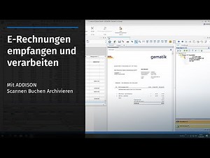 E-Rechnungen mit "ADDISON SBA" lesen und verarbeiten - HowTo Video
