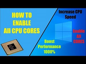 How to Enable All CPU Cores in Windows!#tech #new #techalert