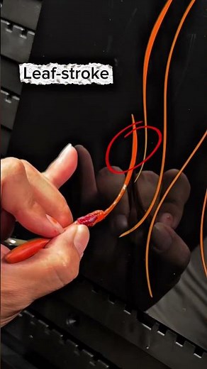 ลากเส้นพู่กัน 101 -เส้น Leaf-stroke #เด็กเส้น #pinstriping #alwayshandpaint #custompaint