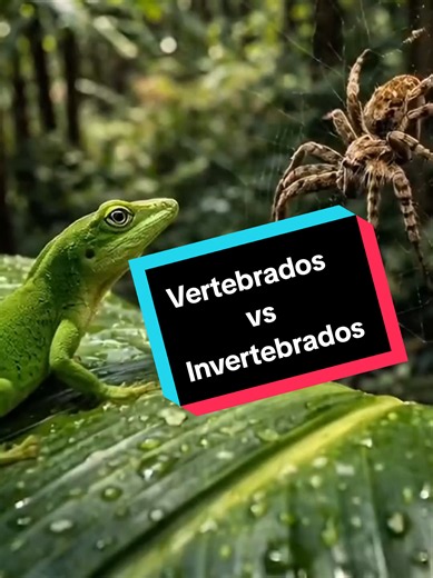 Vertebrados vs Invertebrados. video con animales reales #mundonaat #biologia #ciencidivertida #ciencia #biology