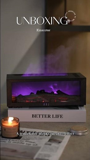 🔥Decor & Relaxation in One! Fireplace Aromatherapy Diffuser for [Cozy Evenings/Stress Relief]