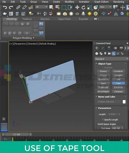 3ds max using TAPE for measurement #tape #shorts #3dsmax