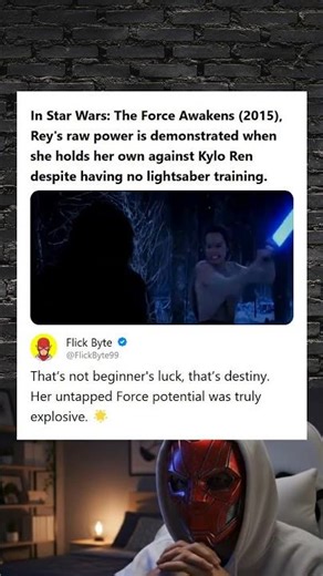 Star Wars The Force Awakens 2015 Reys Raw Power Against Kylo Ren