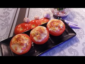 Easy Stuffed Tomatoes Recipe | Baked Cheesy Tomato