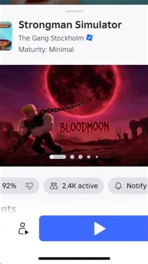 game name- strongman simulator #rblx #games