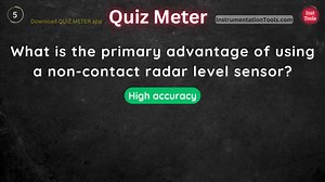 What is the primary advantage of using a non-contact radar level sensor? Watch Full Video: https://bit.ly/LevelSensorQ Website: https://instrumentationtools.com/ Tags: #level #levelsensors #instruments #instrumentation | InstrumentationTools