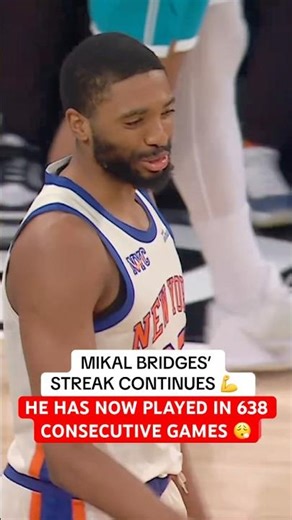 638 game streak for Mikal 🤯