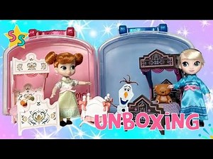 Frozen Anna and Elsa| ✨ Disney Animators Mini Doll Set |⛄ Doll stop motion video⭐