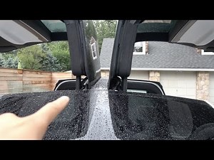 Tesla Model X - Falcon Wing Doors After the Rain (4K)