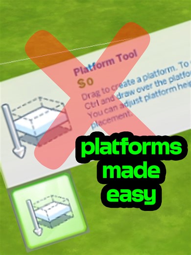 Sims 4 platforms, made easy! Here's a fast tutorial. #TheSims4 #Sims4 #simstok #SimsPartner #sims4buildingtips #thesims4 #sims #tutorials